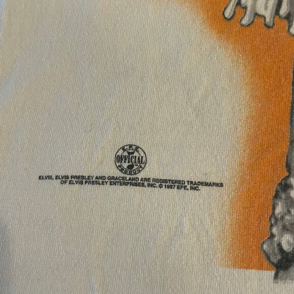 Vintage ELVIS PRESLEY 1997 T-Shirt Cronies White XL graceland hollywood casino - Picture 13 of 15